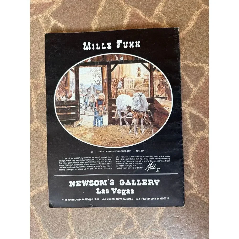 Vintage 1983 Art West Magazine Journal Western Cowboy